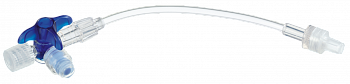Кран 3-ходовой Дискофикс С с Сэйффлоу 360° синий линия 50 см купить в Чите