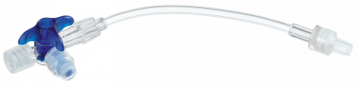 Кран 3-ходовой Дискофикс С с Сэйффлоу 360° синий линия 50 см купить оптом в Чите
