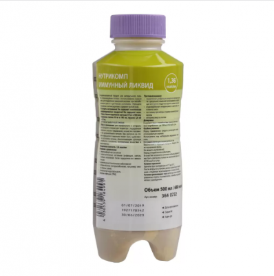 Нутрикомп Иммунный ликвид 500 мл. пластиковая бутылка купить оптом в Чите