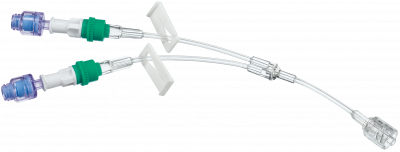 Удлинительная Y-линия с 2-мя коннекторами Сэйффлоу и возвратным клапаном 12 см купить оптом в Чите