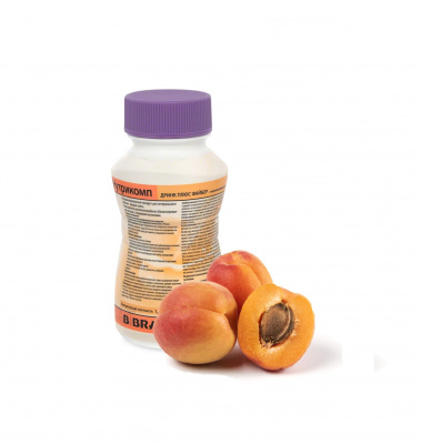 Нутрикомп Дринк Плюс Файбер с персиково-абрикосовым вкусом 200 мл. в пластиковой бутылке купить оптом в Чите