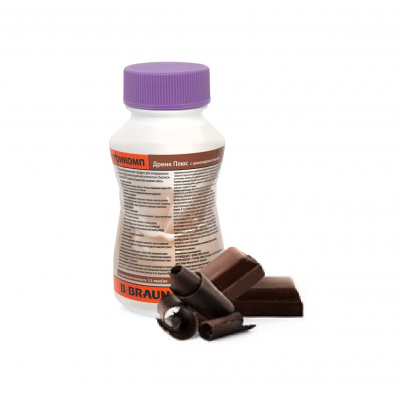 Нутрикомп Дринк Плюс шоколадный 200 мл. в пластиковой бутылке купить оптом в Чите